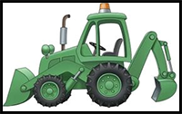 How to Draw Backhoes in 11 Steps