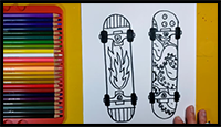 How to Draw and Design a Skateboard