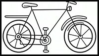 How to Draw Bicycle Easy