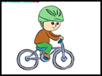How to Draw a Kid on a Bike