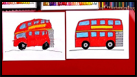 How to Draw a Double Decker Bus