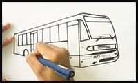 Bus Drawing Easy