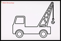 How to Draw a Crane Truck