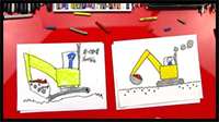How to Draw an Excavator (For Young Artists)