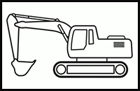 How to Draw an Excavator