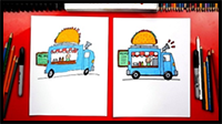 How to Draw a Food Truck + New Challenge Time