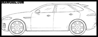 How to draw a Jaguar F Pace