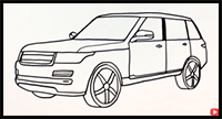 How to Draw a Range Rover