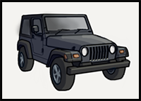 How to Draw a Jeep Wrangler