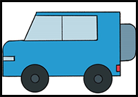 How to Draw an SUV for Kindergarten