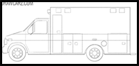 How to Draw an Ambulance Car