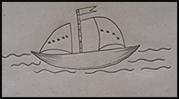 How to Draw Boat Step by Step