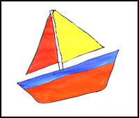 Easy Drawing Boat