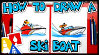 How to Draw a Ski Boat
