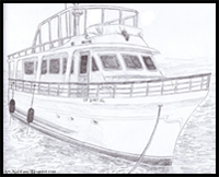 How to Draw a Boat!! A Step-by-Step Drawing Lesson