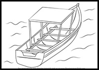 How to Draw Boat in Water