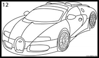 How to Draw a Bugatti 