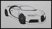 How to Draw Bugatti Chiron