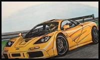 How to Draw a McLaren F1 Step by Step