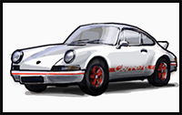 How to Draw a Porsche 911 Carrera Car