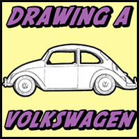 How to Draw a Volkswagen Beetle Punch Buggy with Easy Drawing Lesson