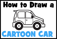 Learn How to Draw a Cartoon Car from Side View Easy Step-by-Step Drawing Tutorial for Kids