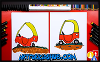 How to Draw a Toy Car