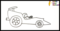 How to Draw a Racing Car Step by Step