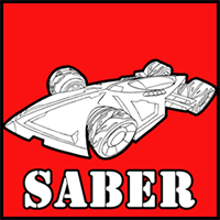 How to draw the Saber from Hot Wheels Battle Force 5 with easy step by step drawing tutorial