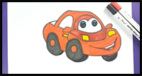 How to Draw a Cartoon Car Easily Step by Step for Kids