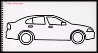 How to Draw Simple Car Step by Step