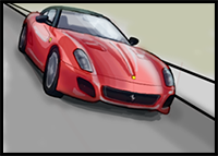 How to Draw a Ferrari 599 Gto