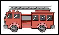 How to Draw a Fire Truck - A Step by Step Guide