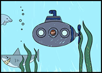 Learn How to Draw a Submarine