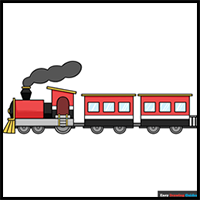 How to Draw an Easy Train