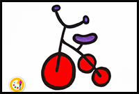 Tricycle Drawing: How to Draw a Tricycle Easy