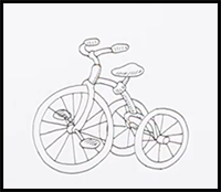 How to Draw a Tricycle Real Easy for All