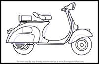 How to Draw Scooter for Kids