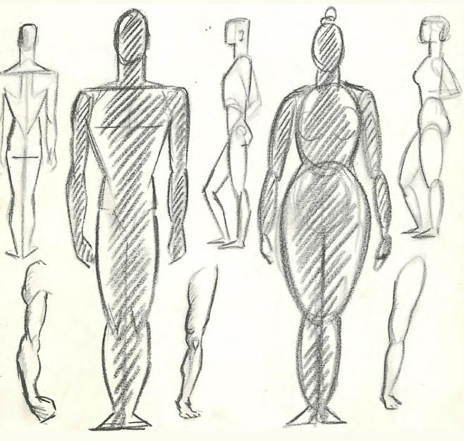 How to Draw the Human Figure : Drawing Body, Head, Facial Features