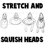 Stretch and squish dog characters proportions to make a new character