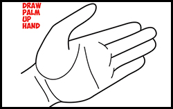How to Draw an Open Palmed Hand