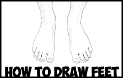 How to Draw a Human Foot