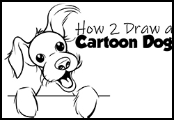 How to Draw a Cartoon Terrier Dog Easy Step by Step Tutorial