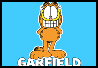 How to Draw Garfield with a Huge Teethy Smile