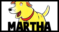 Learn to Draw Martha the Talking Dog
