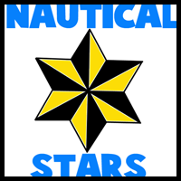 How to Draw 6 Pointed Nautical Stars