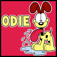 Learn how to Draw Odie from Garfield