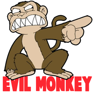 How to Draw the Evil Monkey from Family Guy