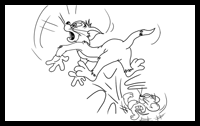 How to Draw Tom and Jerry with Step by Step Drawing Tutorial