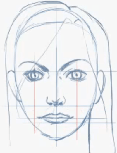 How to Draw Female Faces in Correct Proportions with Easy Drawing